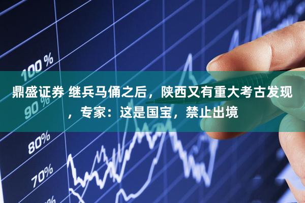 鼎盛证券 继兵马俑之后，陕西又有重大考古发现，专家：这是国宝，禁止出境
