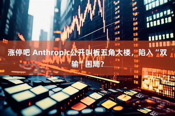 涨停吧 Anthropic公开叫板五角大楼，陷入“双输”困局？