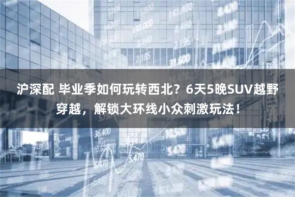 沪深配 毕业季如何玩转西北？6天5晚SUV越野穿越，解锁大环线小众刺激玩法！