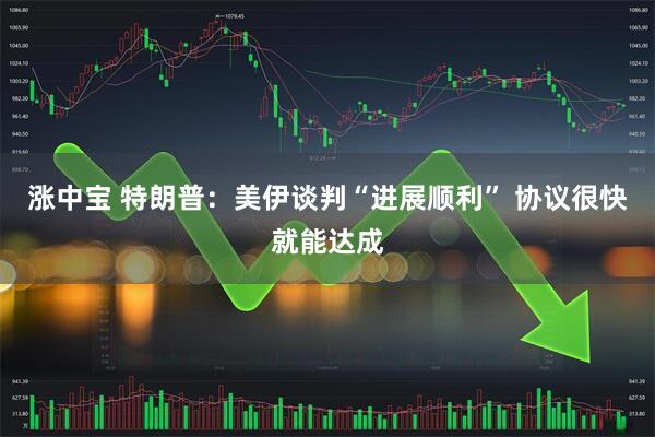 涨中宝 特朗普：美伊谈判“进展顺利” 协议很快就能达成