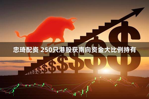 忠琦配资 250只港股获南向资金大比例持有