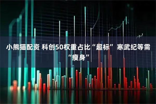 小熊猫配资 科创50权重占比“超标” 寒武纪等需“瘦身”