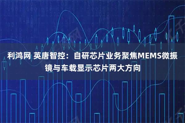 利鸿网 英唐智控：自研芯片业务聚焦MEMS微振镜与车载显示芯片两大方向
