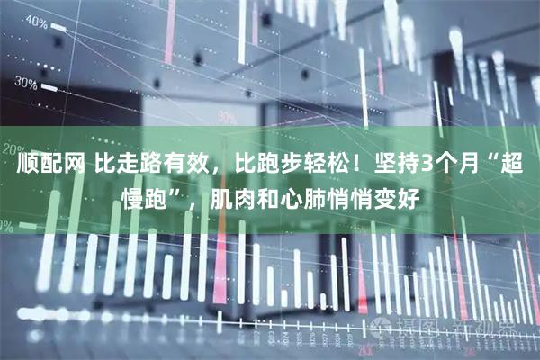 顺配网 比走路有效，比跑步轻松！坚持3个月“超慢跑”，肌肉和心肺悄悄变好
